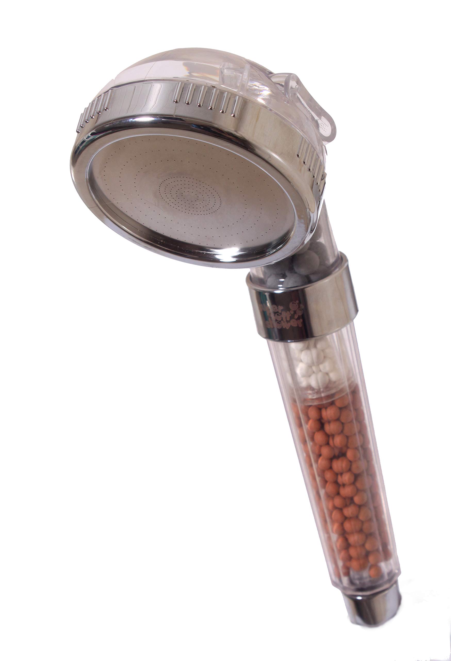 Supersoft Medium Turbo Adjustable Shower Head - Increases Pressure - Filters Hard Water - Saves Energy