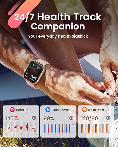 Miniatura 3 de Fitness Smart Watches for Women Men 1.85" Smart Watch with 30 Days+ Battery Life MakeRecive Call Heart Rate SpO2 Sleep Monitor 120+ Sport IP68