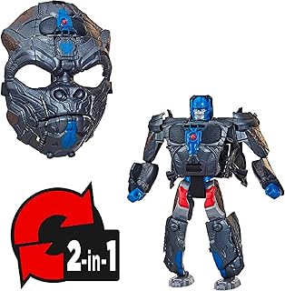 Transformers Toys Rise of the Beasts Movie Optimus Primal, Perfect for Halloween Costume, 2-in-1 Converting Roleplay Mask Action Figure, Ages 6+, 9-inch