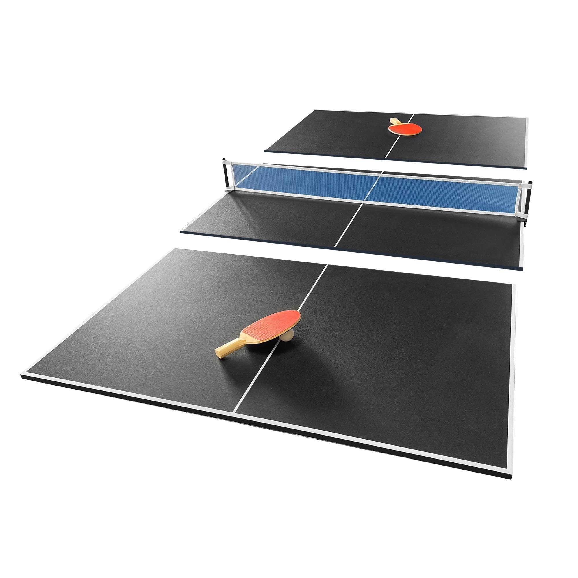 SOKKER Plateau de Ping-Pong Pliable en 3 Panneaux, 208 x 112 cm, avec Filet, Raquettes et Balles