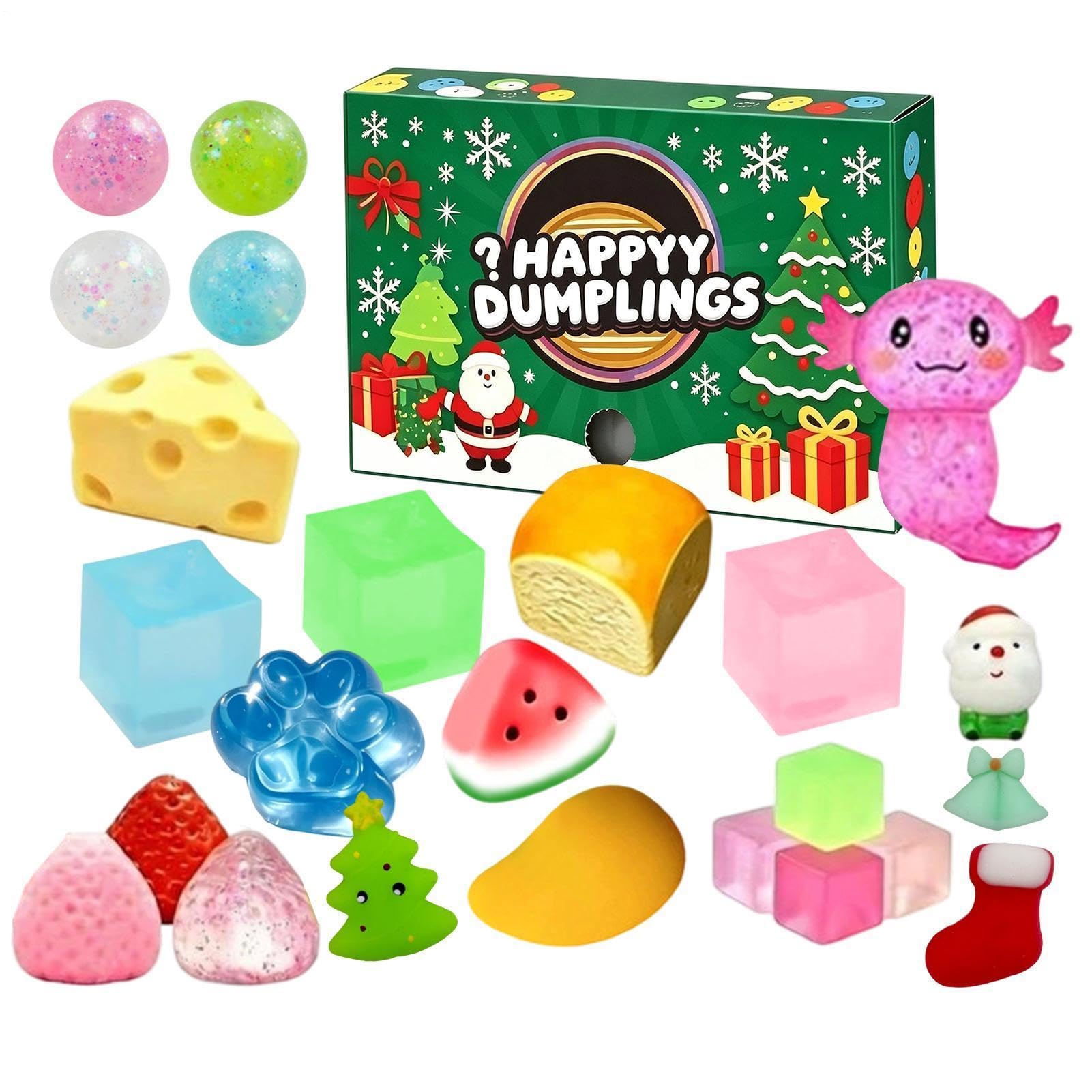 24 Pièces Calendrier De L'Avent 2026 squishyss Toy, Boule À Presser