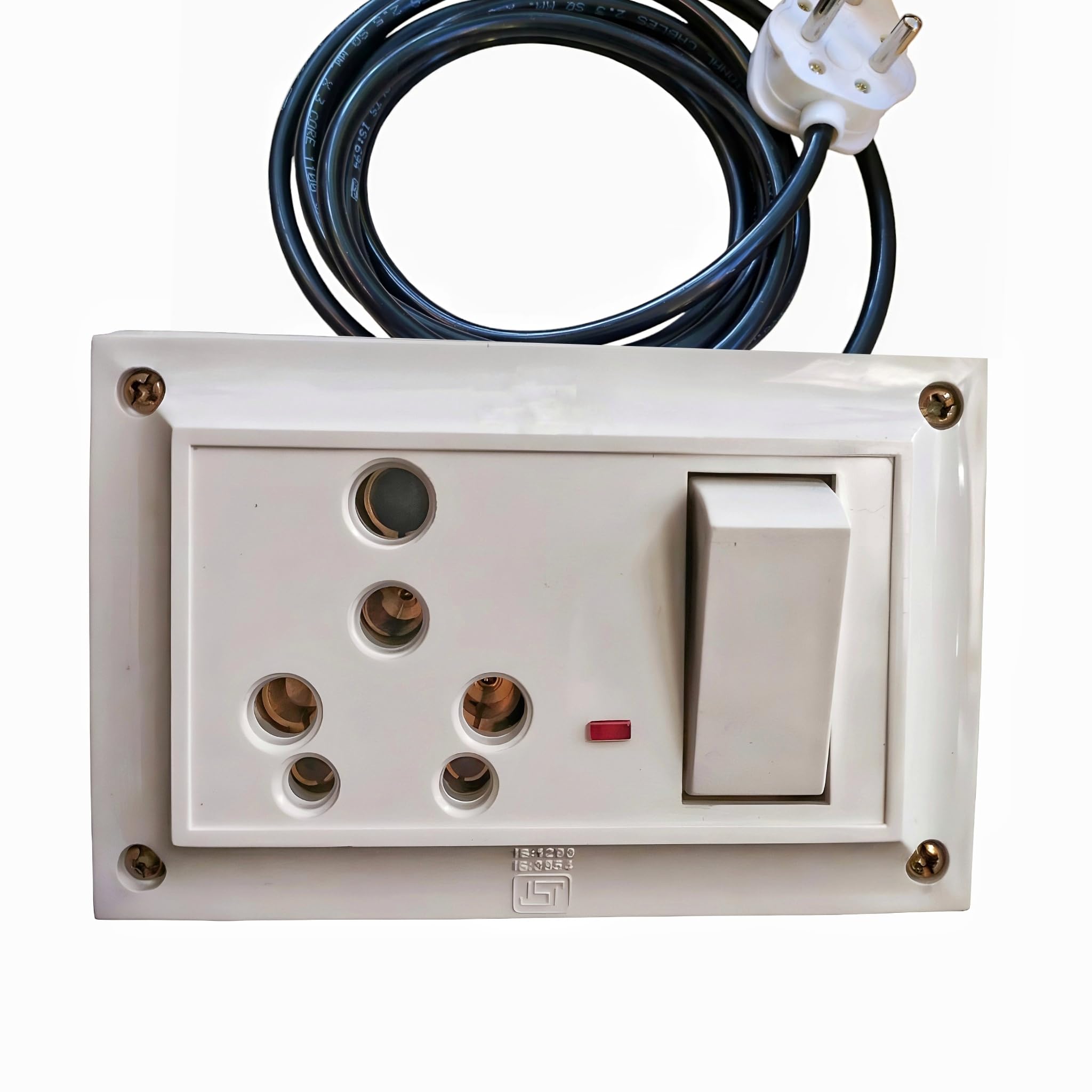 16 Amp Extension Board, 2.5 sq mm 3 Core Copper Wire, 16 Amp Top Plug-image-11