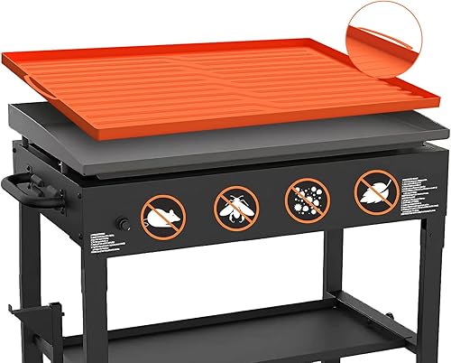 Alfombrilla de silicona para parrilla Blackstone de 28 pulgadas, cubierta de silicona de grado alimenticio resistente para Blackstone, accesorios de