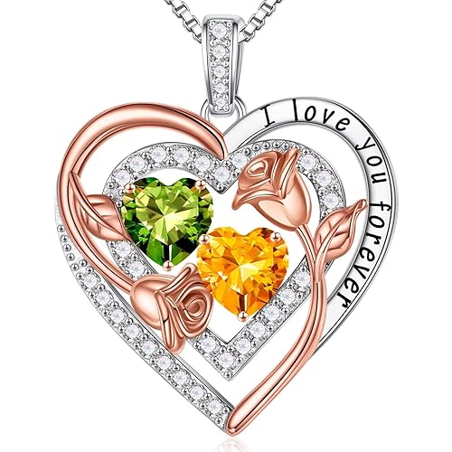Iefil Mothers Day Gifts for Wife - Sterling Silver Birthstone
