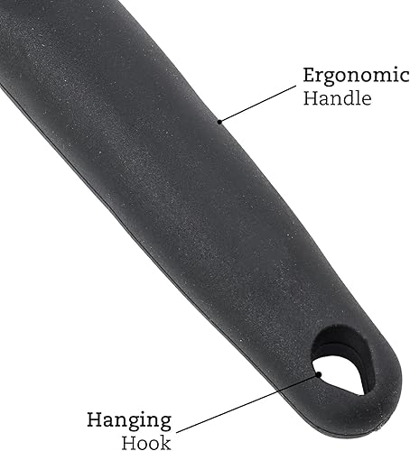 Miniatura 8 de Beille Juego de utensilios de cocina de nailon gris cucharas espátulas cucharón, 5pc