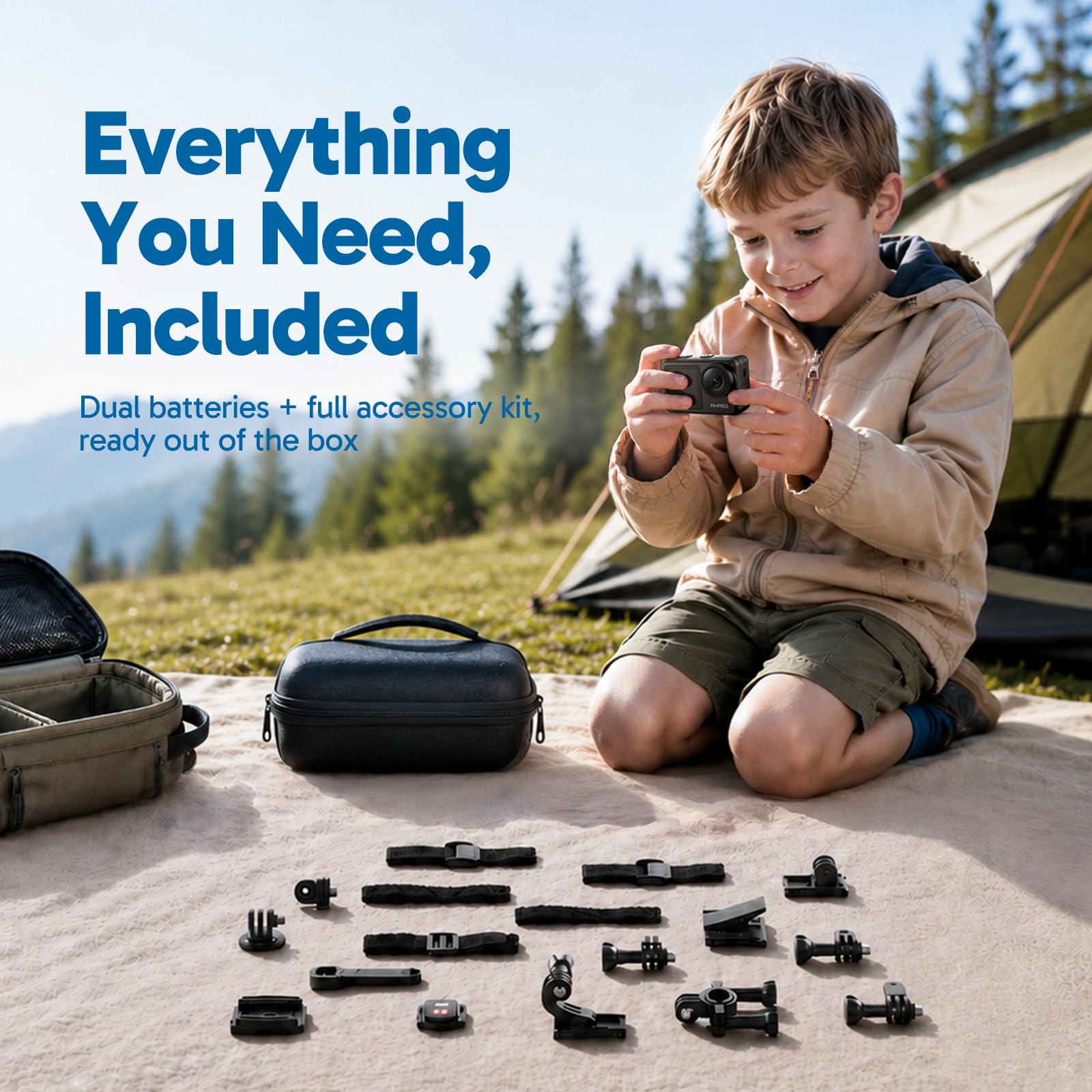 AKASO Brave 7 LE Action Cam 4K 30FPS 20MP WiFi, kamera nurkowa 40M z ekranem dotykowym IPX7, kamera stabilizująca EIS 2.0 z podwójnym ekranem i pilotem do pływania, surfowania i nurkowania