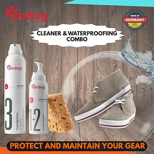 Miniatura 14 de pedag Impermeable, Aerosol German Tech, repelente al agua y a las manchas, protector de gamuza protector de impermeabilización, Claro