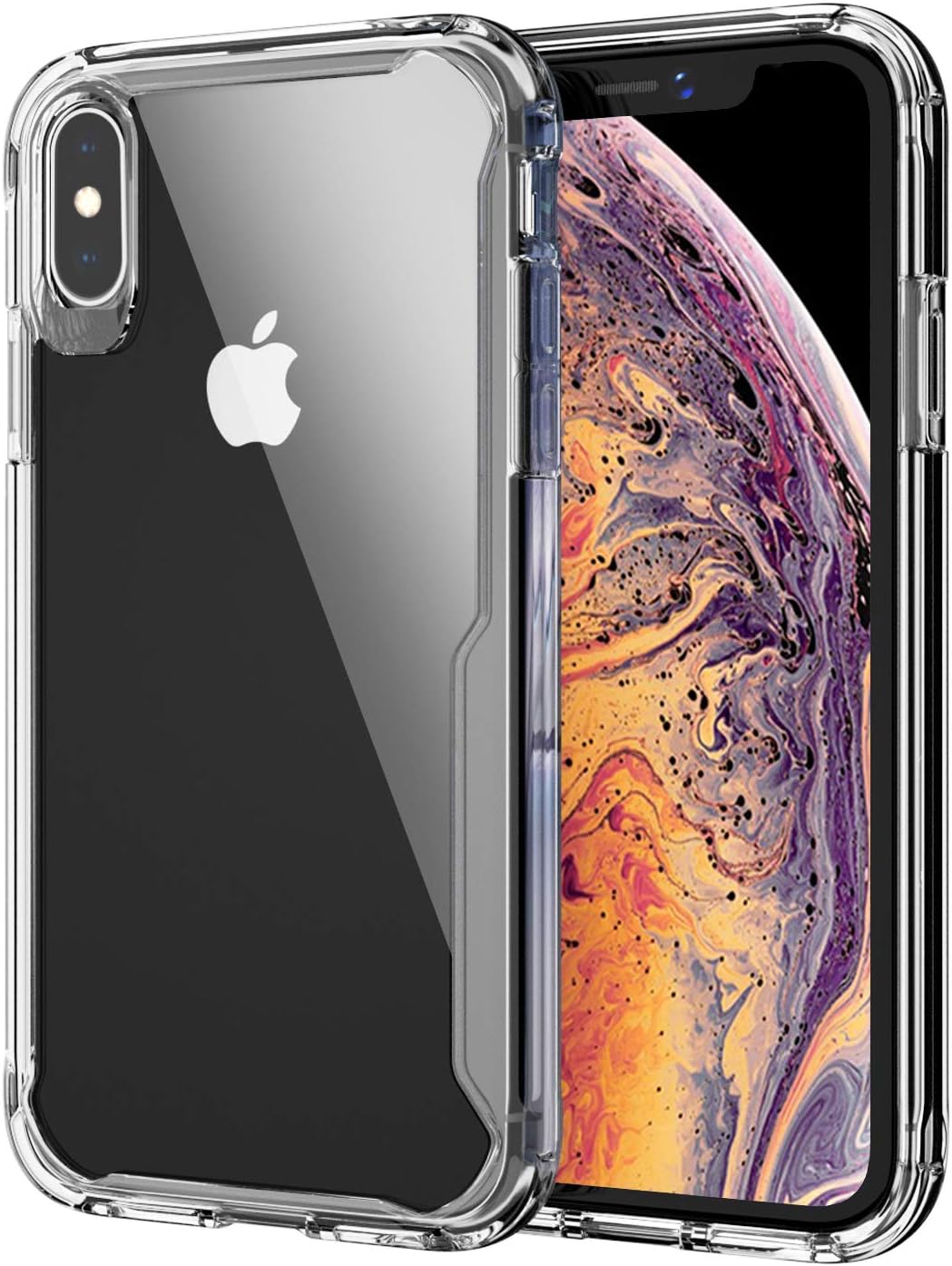 GPFILE Crystal Clear iPhone X Case,iPhone X/XS Protective Case Cover Shockproof Case with TPU Soft Bumper for iPhone Xs/X 5.8