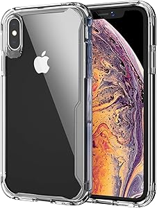 GPFILE Crystal Clear iPhone X Case,iPhone X/XS Protective Case Cover Shockproof Case with TPU Soft Bumper for iPhone Xs/X 5.8