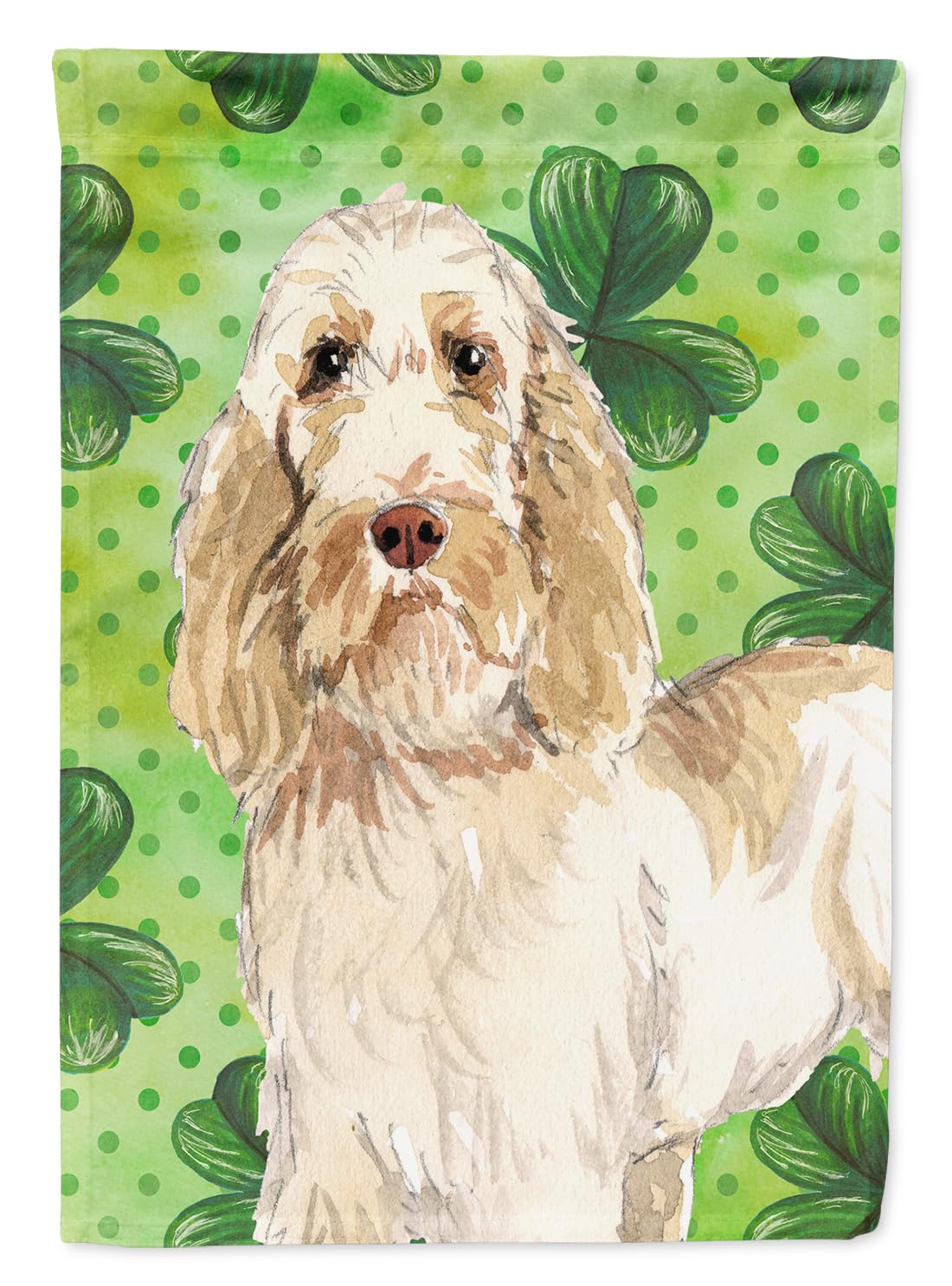 Caroline's Treasures CK1786GF Shamrocks Spinone Italiano Flag Garden Size , Small, multicolor