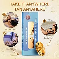 Vista 3 de Adhesivos desechables para ojos bronceadores – Sin correa – Suaves con las pestañas – Mantiene la vista clara – Accesorio bronceador