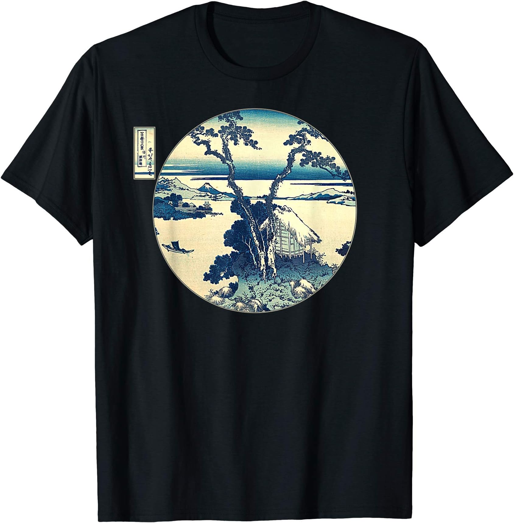 Smooth HQFamous Vintage Japanese Woodblock Art: Lake Suwa Hokusai T-Shirt