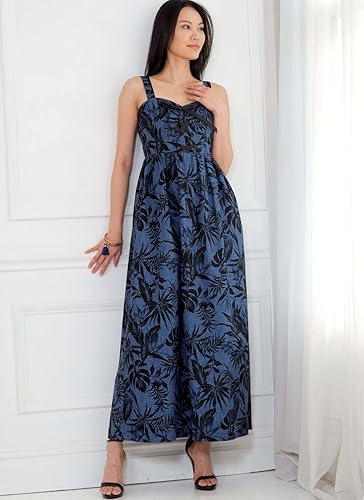 Miniatura 3 de McCall's Patrones de vestidos de señorita, patrón de costura de mameluco y mameluco, A5 (6-8-10-12-14), multicolor