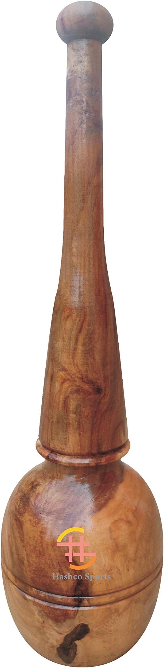 Hashco Hanuman Ji GADA Sheesham Wooden Polished Home Clubs/Mugdar/Meel/Clubbell/Karla Katai for Exercise (10KG Pack of 1) for Fitness
