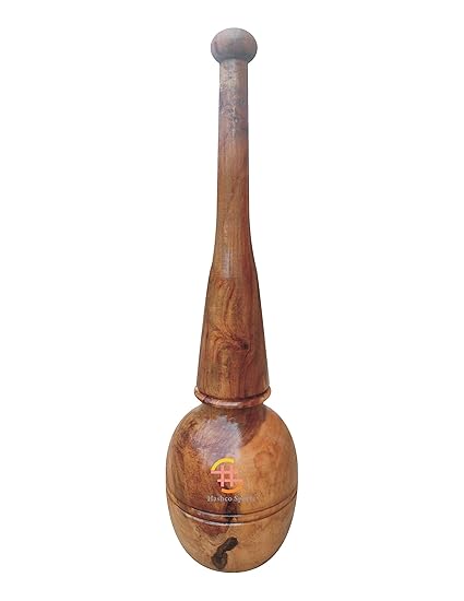 Hashco Hanuman Ji GADA Sheesham Wooden Polished Home Clubs/Mugdar/Meel/Clubbell/Karla Katai for Exercise (10KG Pack of 1) for Fitness