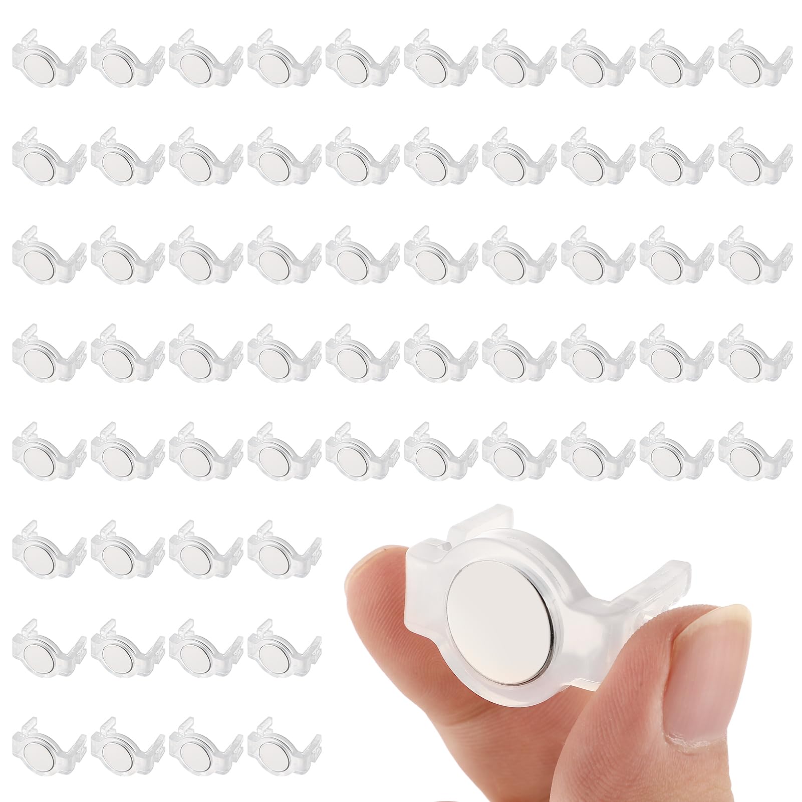 Aulock 50 clips magnéticos fuertes de luz de Navidad C9 – Ganchos de cadena de luces navideñas para canalones de Navidad al aire libre, techos de acero
