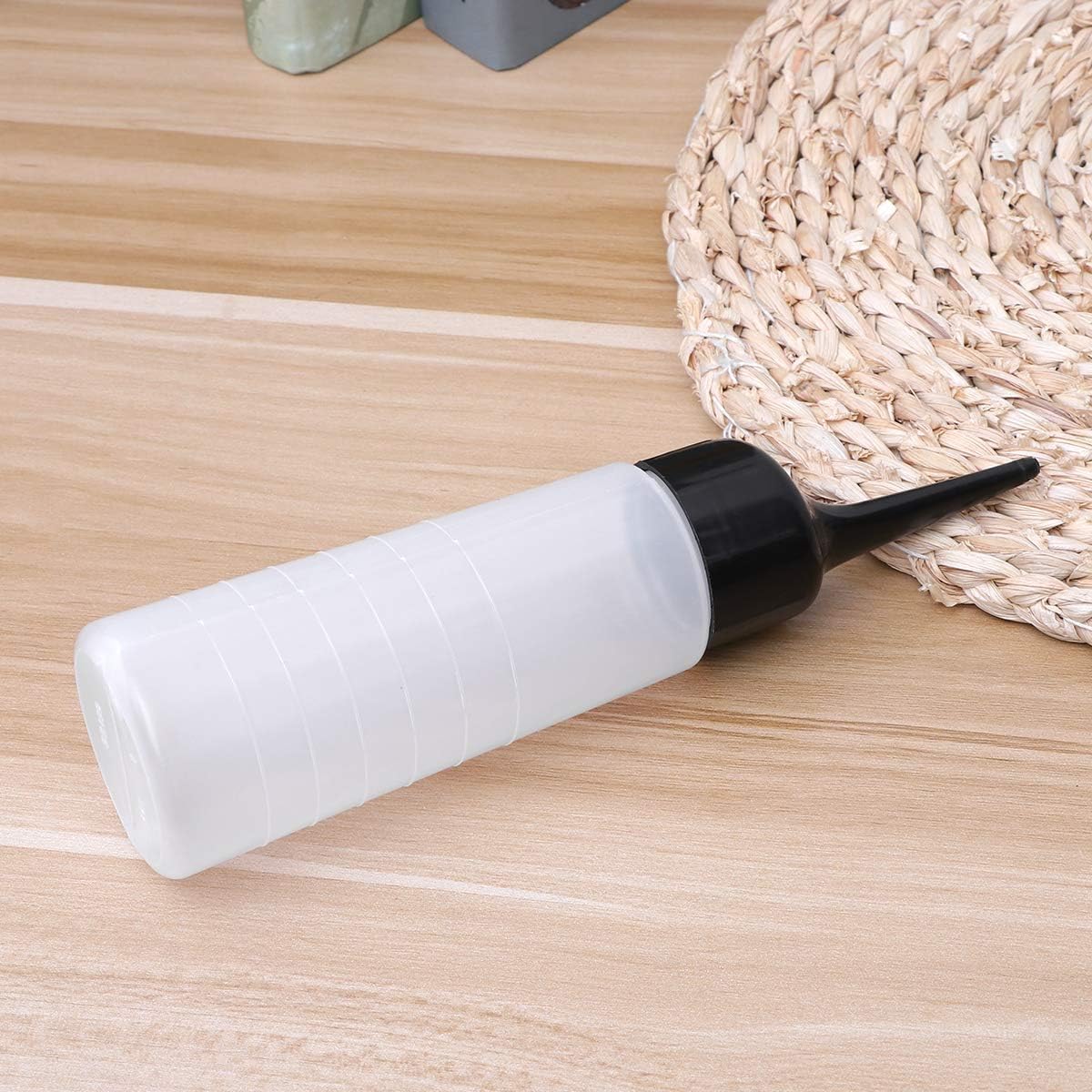 HEALLILY Empty Applicator Bottle Hair Dye Bottle with Black Slant Tip for Applying Hair Color : Beauty & Personal Care