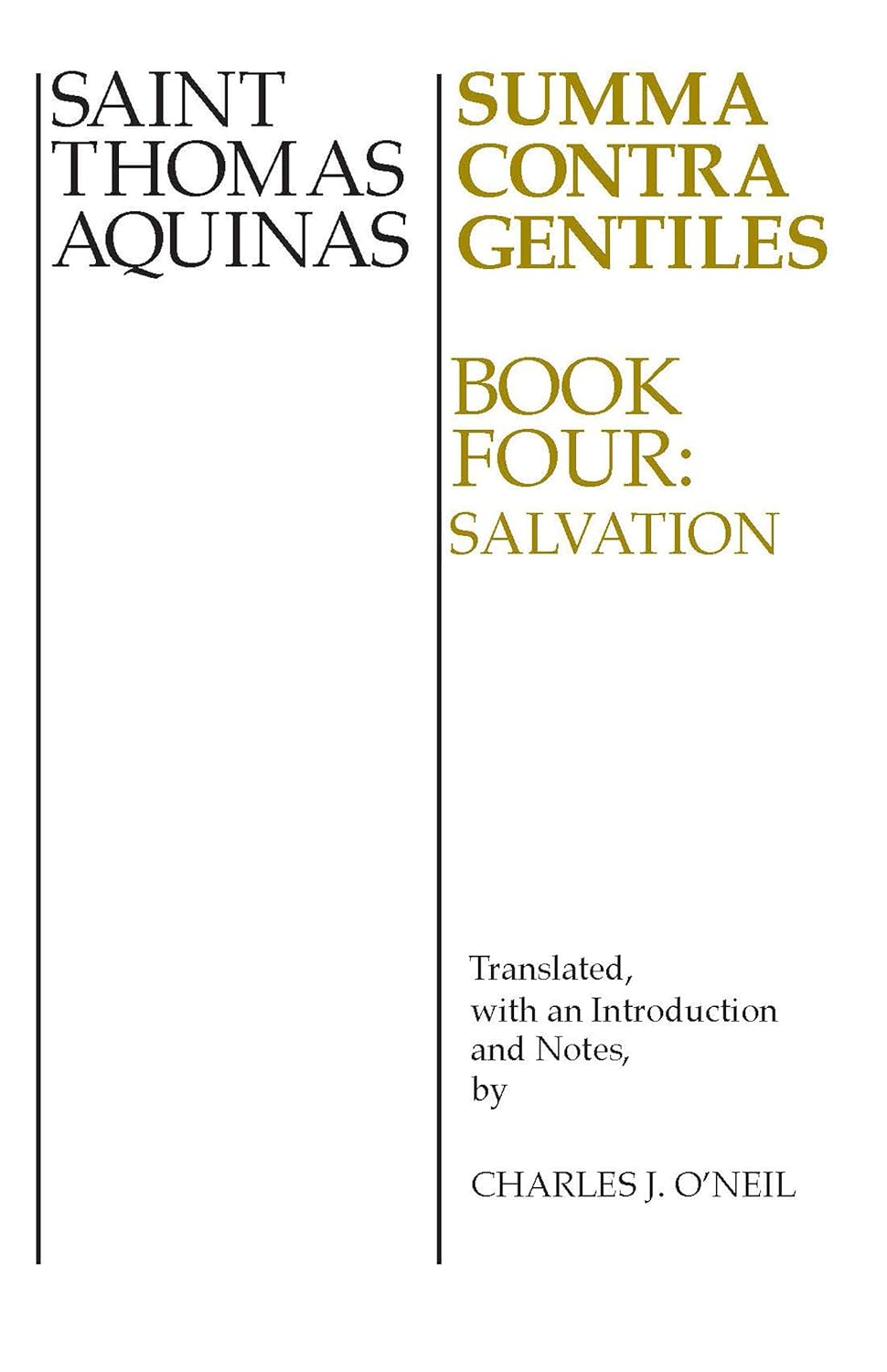Summa Contra Gentiles Book Four: Salvation
