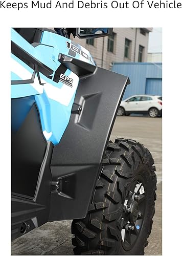 Miniatura 3 de RZR XP 1000 Extensor de guardabarros delantero más ancho, A & UTV PRO XXL Full Mud Guard para 2014-2023 Polaris RZR XP 1000  TurboS 1000900  900 S 2