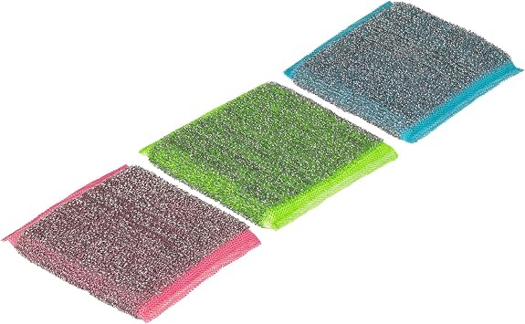 Vileda Glitzi 3 Power Inox Colors Steel Dish Sponge
