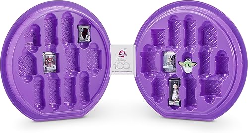 Miniatura 3 de Mini Brands Funda de colección Disney 100 Platinum de ZURU con 2 miniaturas exclusivas, Platinum Minis, Celebra Disney 100