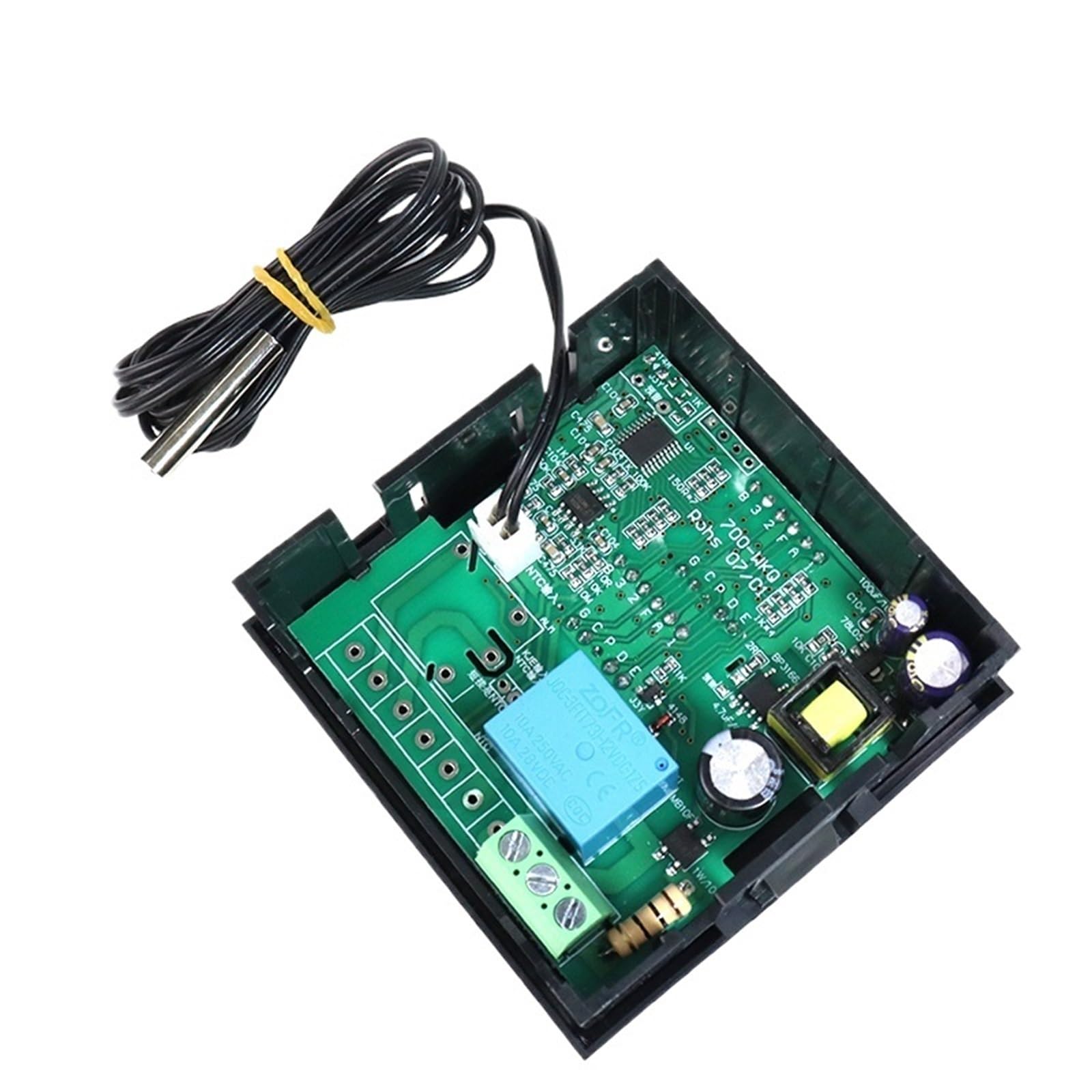 Termostato Pid Regolatore di Temperatura 85-265vac K Ingresso HD702 Termoregolatore Digitale di Controllo della Temperatura con Sensore NTC 1m/3m(No alarm with 1m NTC)