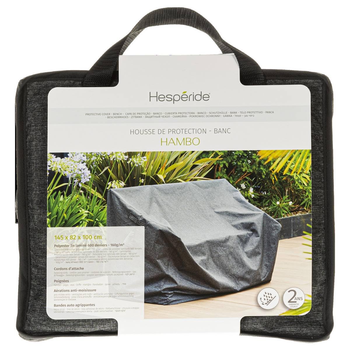 Hespéride Housse de Protection Banc 145x100x82cm Polyester