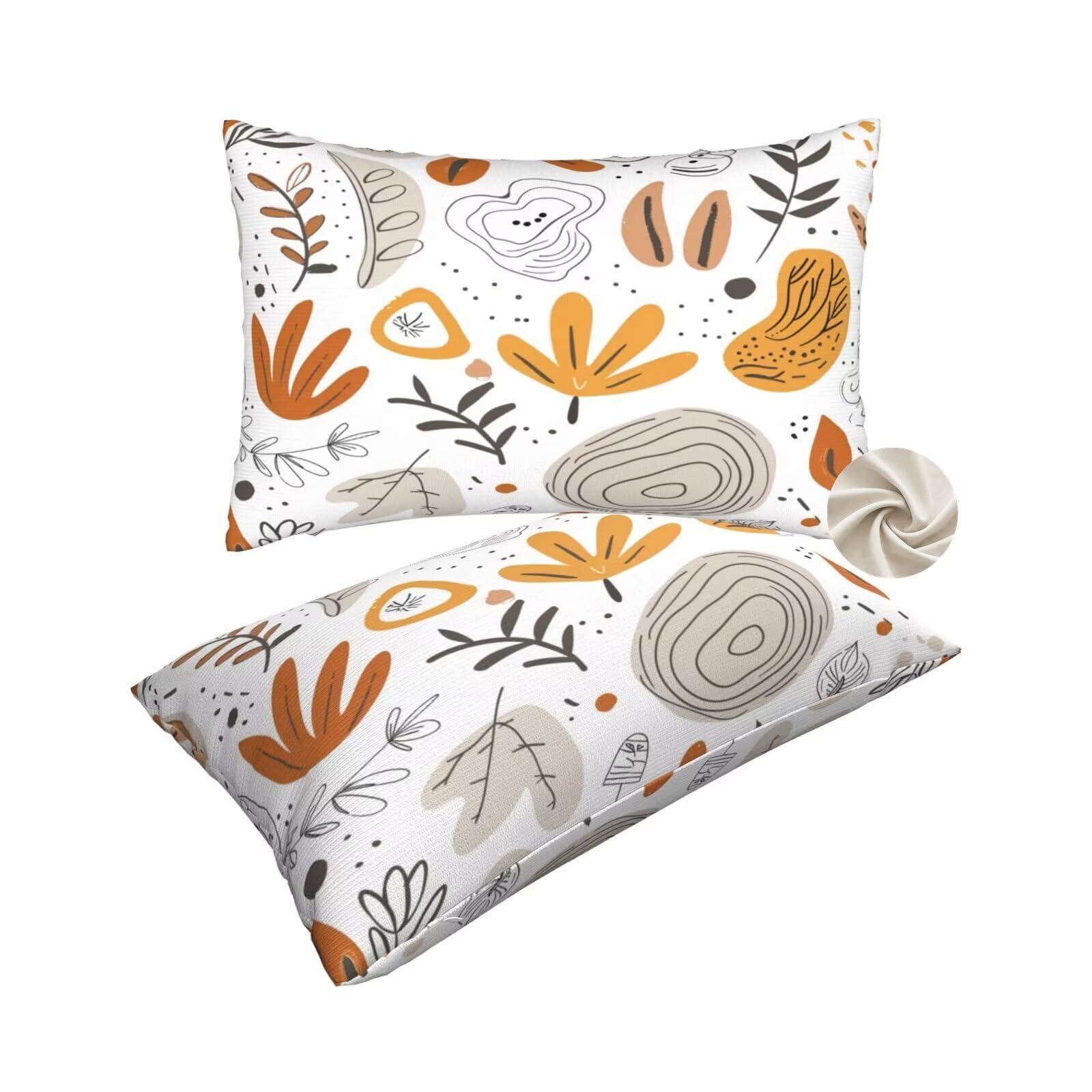 Housse de coussin douce 60x80 cm pour soulager le dos sur canapé et lit