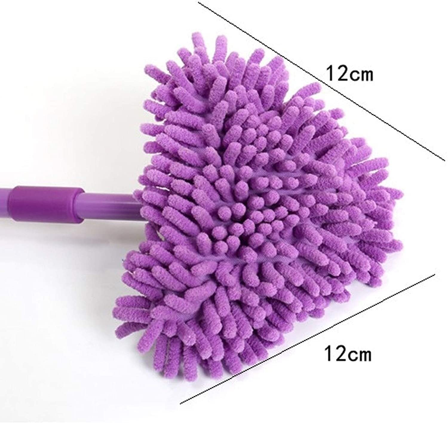 Mopa telescópica de limpieza para limpieza en húmedo y seco, mopa de microfibra de rotación de 180 grados para uso doméstico versátil, ligera y fácil de maniobrar