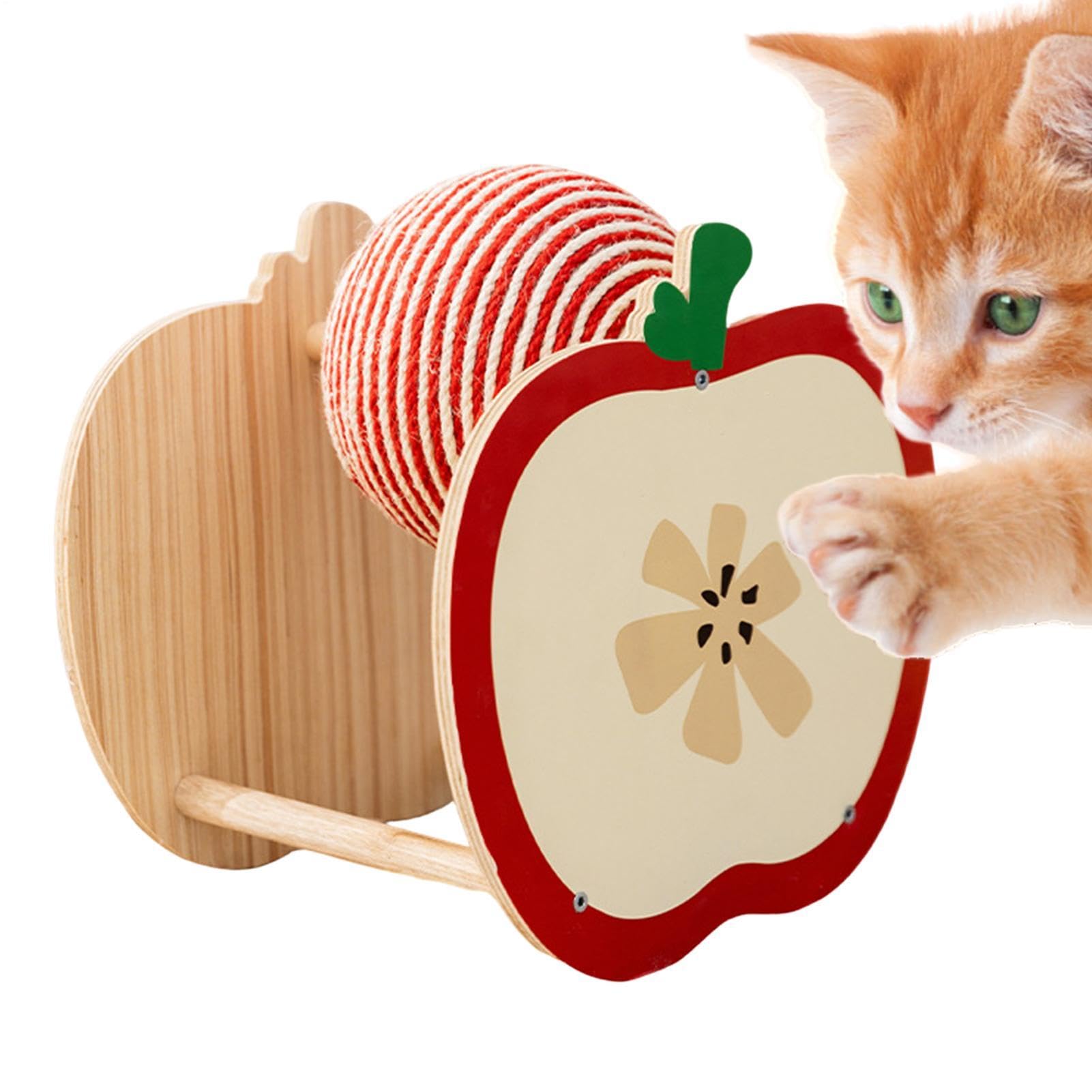 Pelota Rascador para Gatos Suministros para Mascotas Interactivos de Sisal | Juguete de Sisal en Forma de Bola Para Gatos Pequeños, Medianos, Grandes y , Enriquecimiento, Juego, Sal