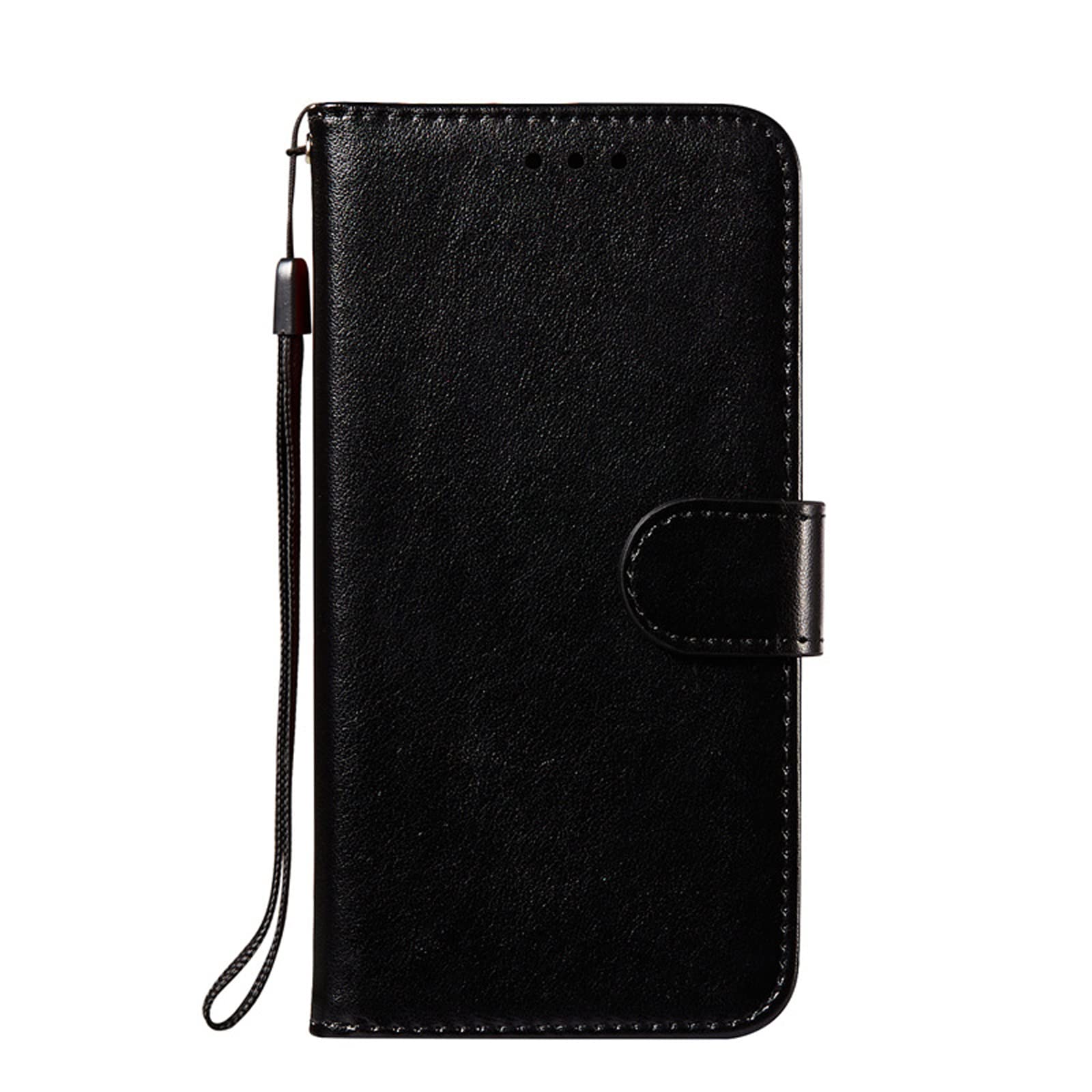 LTL Etui na telefon do iPhone 13 Mini/13/13 Pro/13 Pro Max, skórzane etui z klapką z przegródkami na karty, etui na telefon, magnetyczne zamknięcie, czarne, 13 mini 5,4 cala