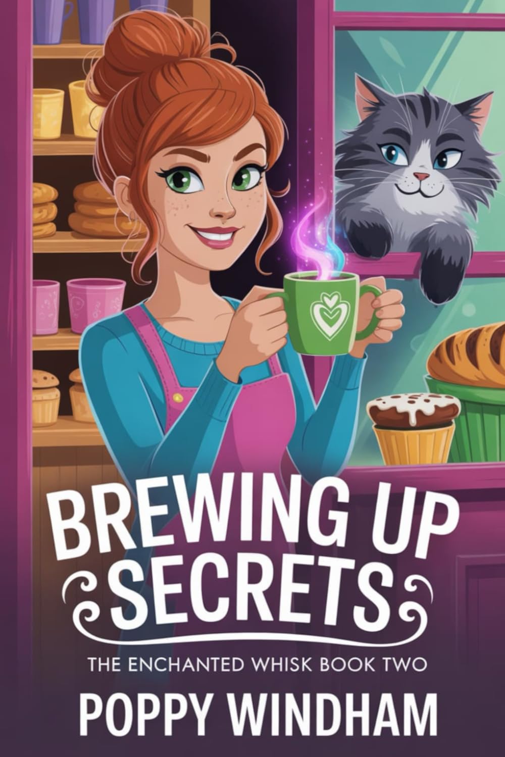 Brewing Up Secrets: A Magical Bakery Cozy Mystery (The Enchanted Whisk)