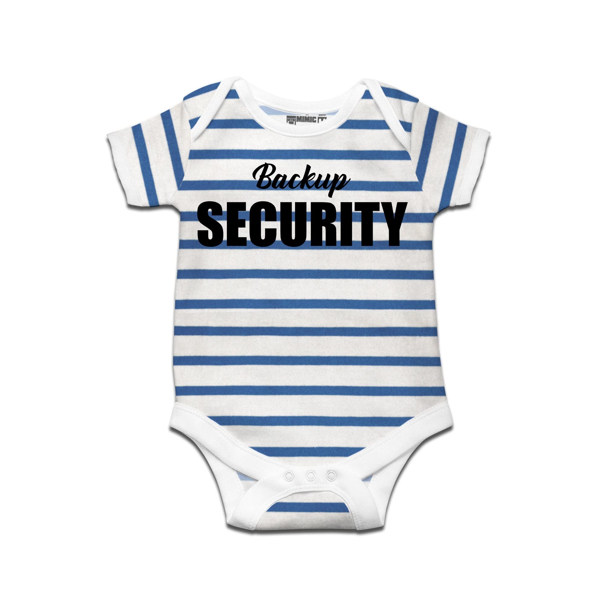 RuseMimic Backup Security Printed Kids Striped infant Romper Short Sleeves and Bodysuit for new born Baby boy/Baby Girl Clothes 100% Cotton |Jumpsuits