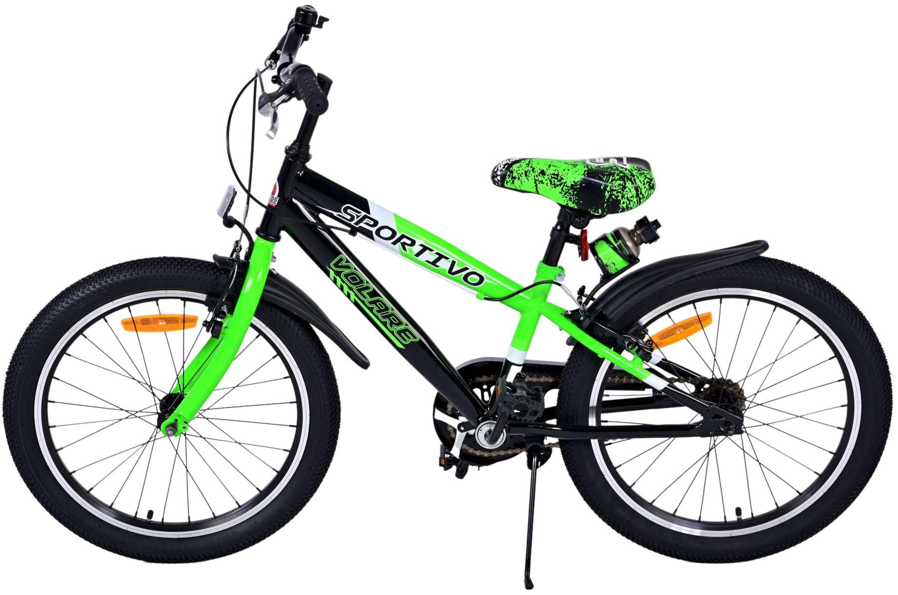 Bicicletta sportiva verde 20" a sfera