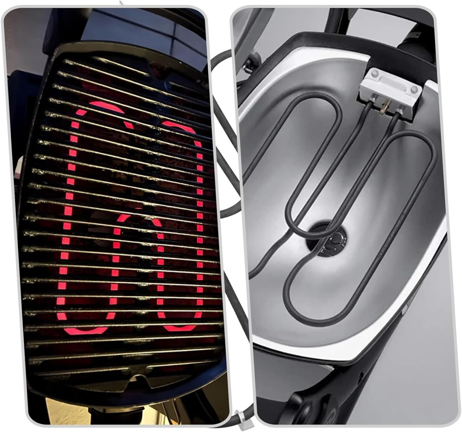 WOZLO Grille Barbecue，Barbecue，Weber Accessoires Barbecue，Élément Chauffant de Remplacement pour Barbecue, Compatible 66631 (réglementation européenne), adapté aux Grils électriques Q140, Q1400