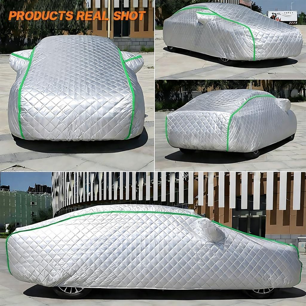 Telo Auto Antigrandine per Toyota Aygo X Hybrid 2026-2026，Telo Copriauto Da Esterno Copertura Auto Antigrandine Impermeabile,Con Corda Antivento