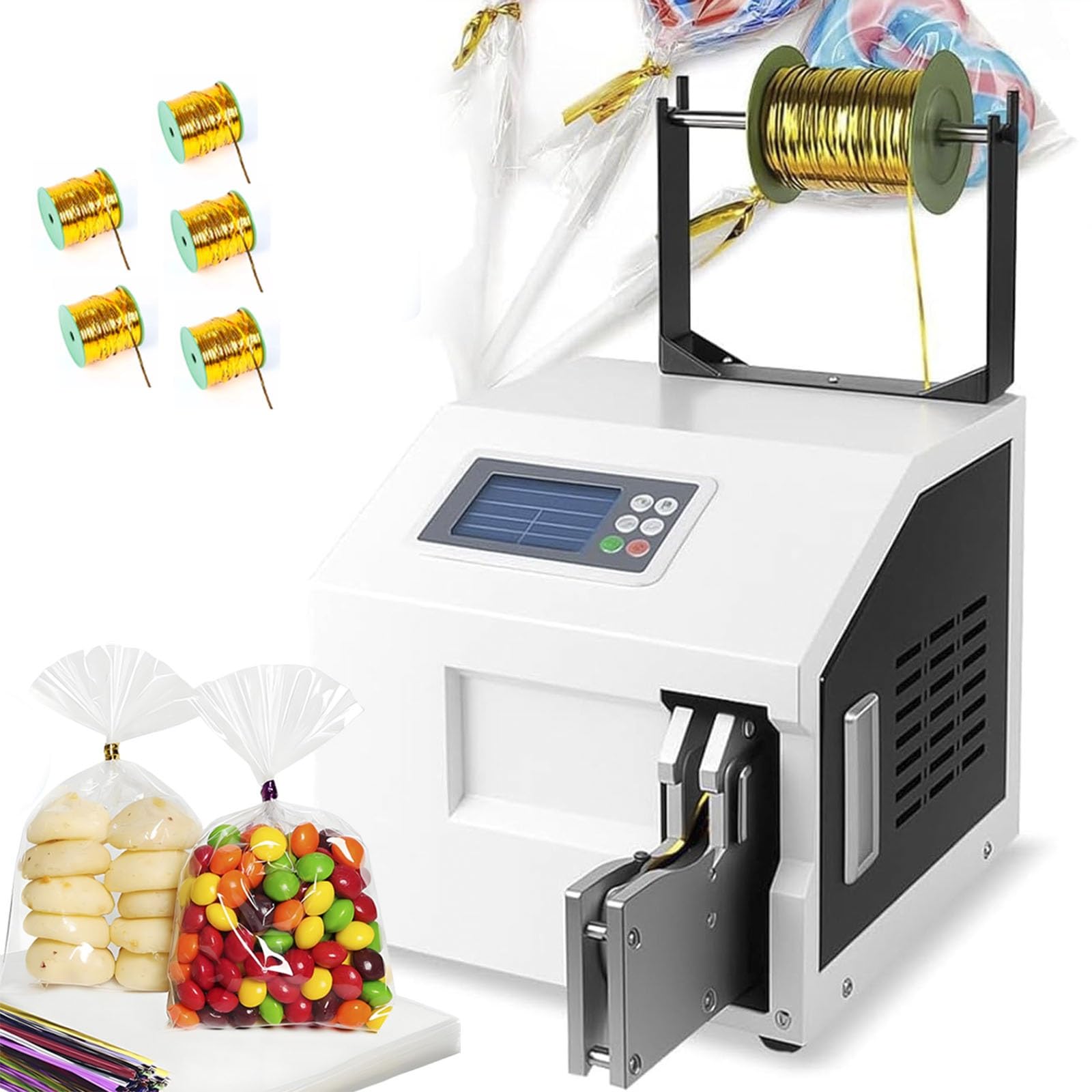 Automatyczna maszyna do wiązania twist, półautomatyczna maszyna do pakowania chleba, przekąsek, zabawek