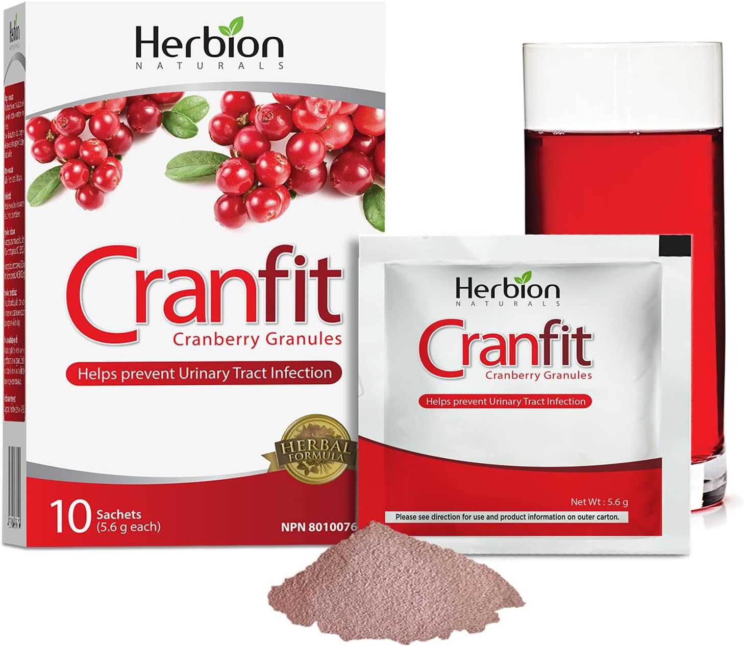 Herbion Naturals Cranfit Cranberry Granules Help Prevent Recurrent