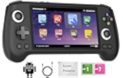 RG556 Retro Handheld Game Console, Android 13 System Unisoc T820 Processor 5.48 Touch Inch AMOLED screen 5500mAh Battery Support WIFI Online DP Output (Black)