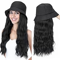 Vista 10 de SEGO - Gorra de béisbol con extensiones de pelo para mujeres, sintético resistente al calor, 6 pulgadas, postizo corto y recto ajustable, peluca