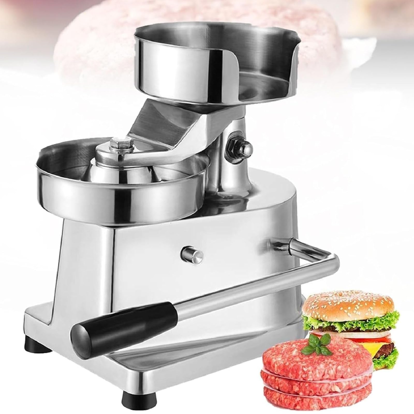 YXYLJOZ Commercial Burger Patty Maker, Hamburger Beef Patty Press, Kitchen Meat Forming Tool for Professional and Home Use (150mm)