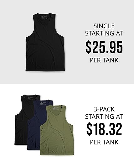 Miniatura 5 de INTO THE AM Camisetas básicas sin mangas para hombre, lisas, mínimas, para ejercicio de playa, uso casual, tallas S a 2XL