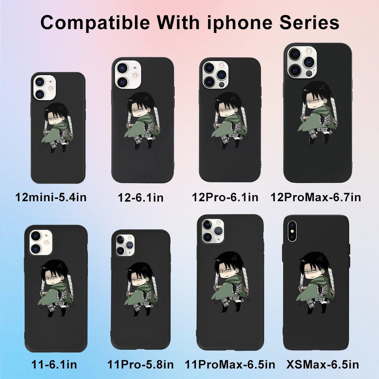 Amazon.co.jp: 【iPhone 12 ケース TPU】 進撃の巨人 リヴァイ 兵長 全