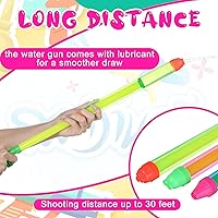 Vista 3 de Honoson 18 pistolas de agua de crayón para juego de fiesta de piscina (25 x 1.2 x 2.8 pulgadas)