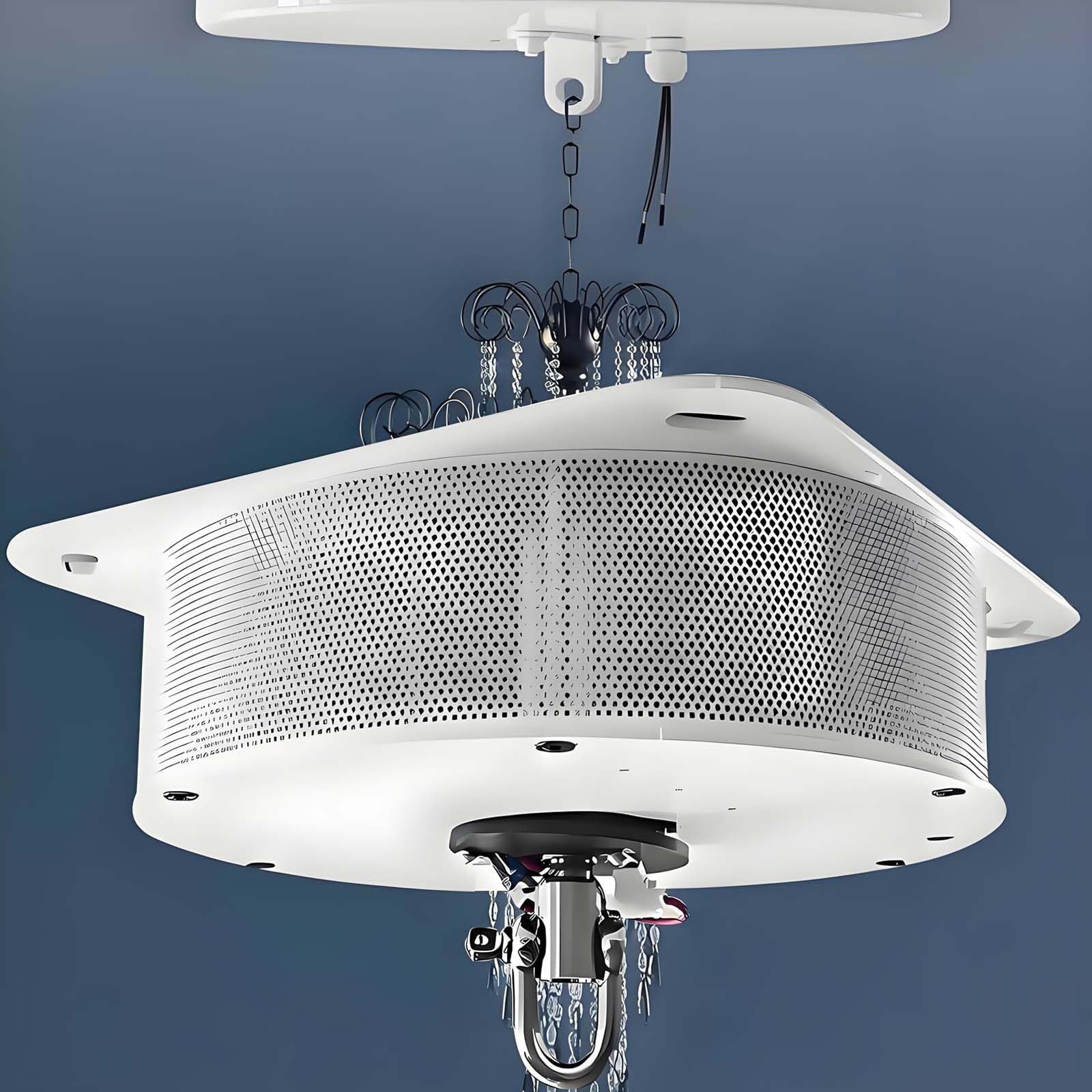 Electric Chandelier Hoist,2 in 1 Chandelier Hoist Lifter Systems,Remote Control+Wall Switch,40-230KG Load Capacity,Villas Pendant Lamps Lifter 6M Lifting Height for Lamp Cleaning Maintenance 230KG