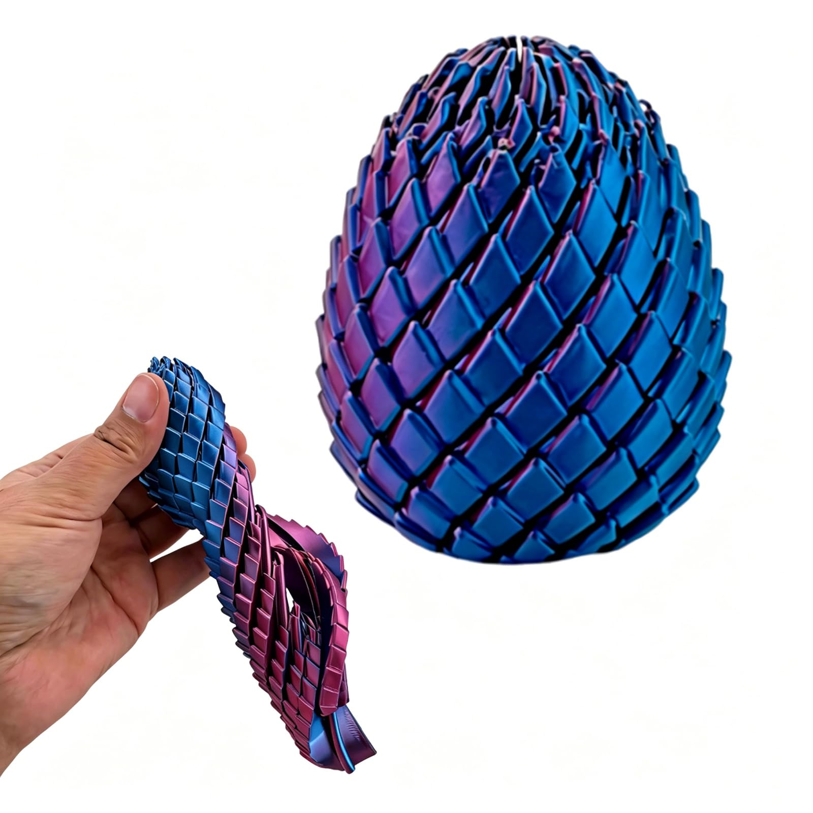 Twisty Fidget Toy, 3D Printed Dragon Egg, with Twistable Design, Fidgets Stress Relief Toys for Adults, Focus Relaxation Desk Toy, Unique Gifts for Relaxation