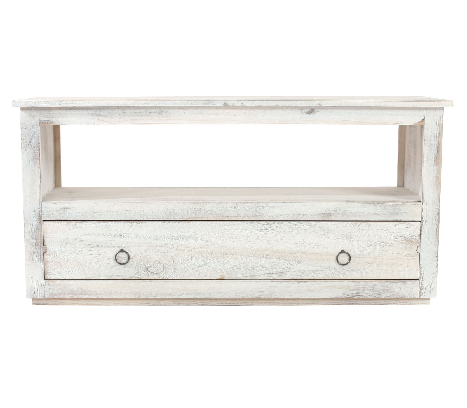 Couchtisch Wohnzimmertisch Beistelltisch, Shabby-Look, Vintage - weiß