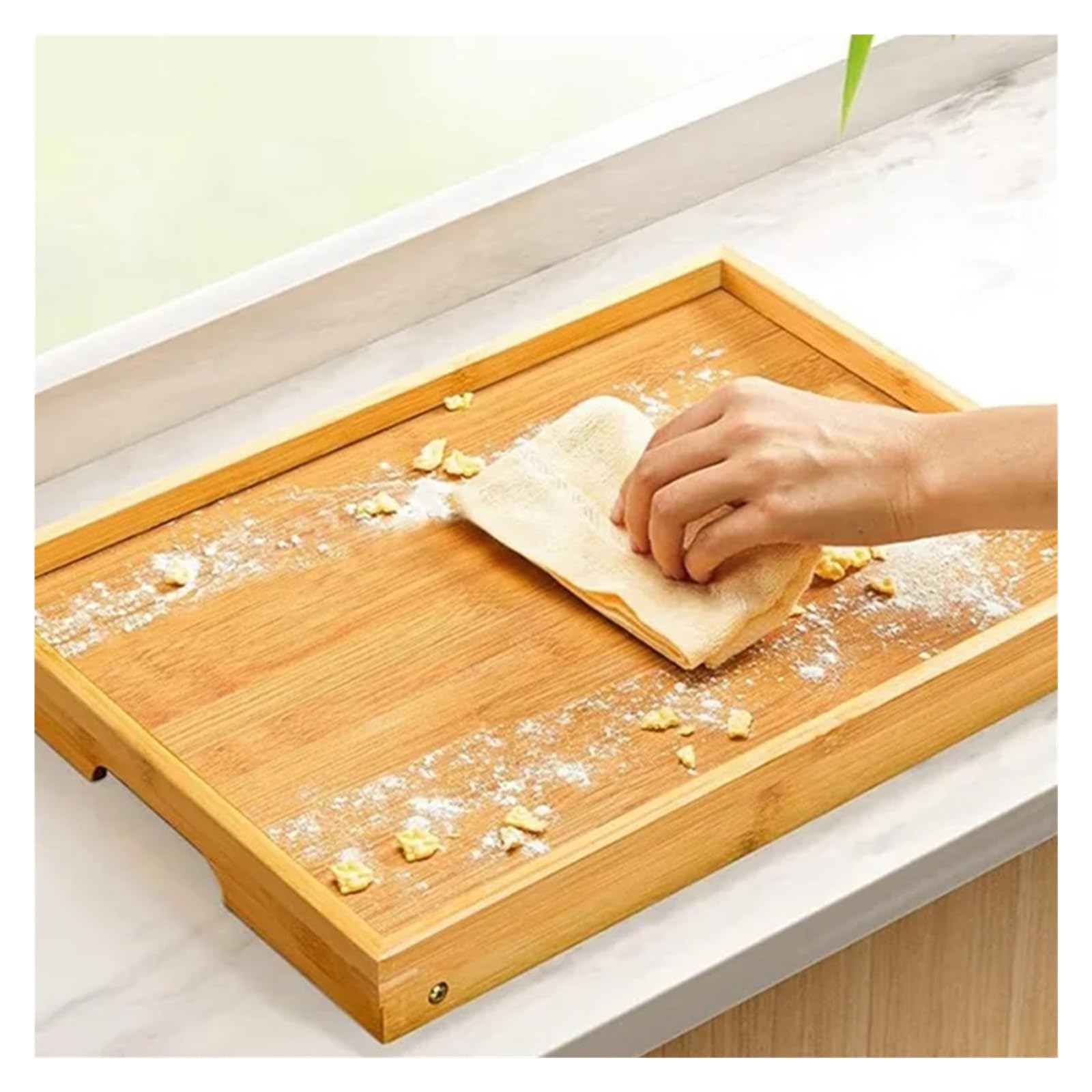 Plateau de lit pliable en bambou pour petit déjeuner, ordinateur portable et travail, design léger et portable pour canapé, idéal pour la maison et le bureau, polyvalent et pratique