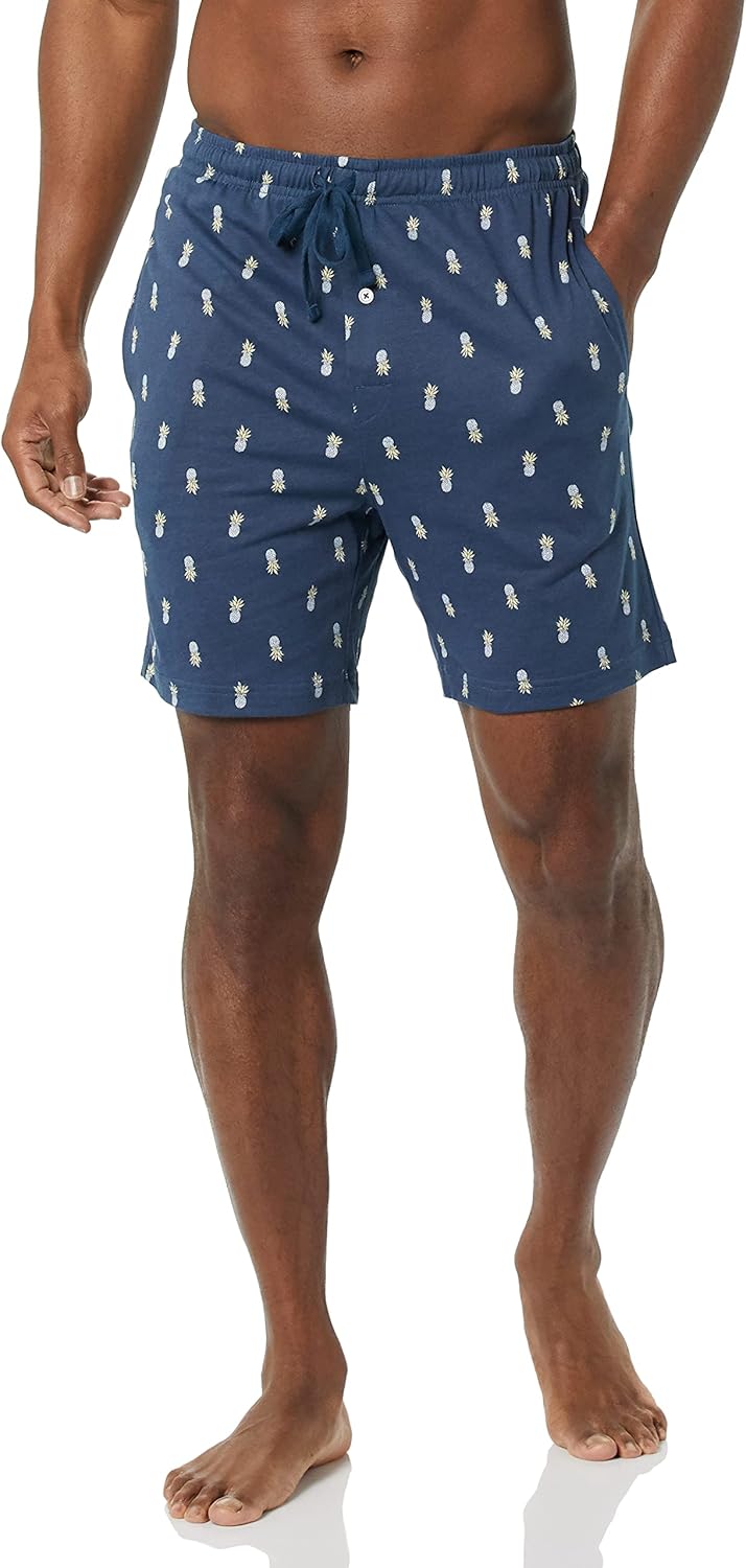 Amazon Essentials Men's 7" Cotton Knit Pajama Shorts, Pack of 2 - Image 5