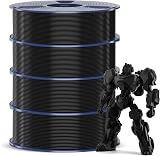 SUNLU 4KG PETG Filament 1.75 mm, 3D Printer Filament Bundle, Improved Toughness, High Impact Resistance, Compatible with Most FDM 3D Printers, 1KG per Spool, 4 Rolls, petg Black*4 - 1